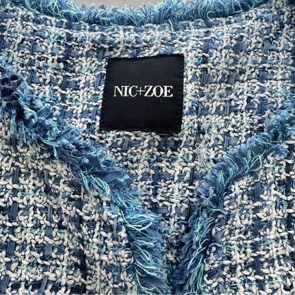 NIC+ZOE ‘Under The Sea’ Tweed Jacket Women’s Size XL - Picture 7 of 10
